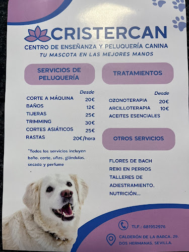 Centro De Enseñanza Y Peluquería Canina Cristercan en Sevilla